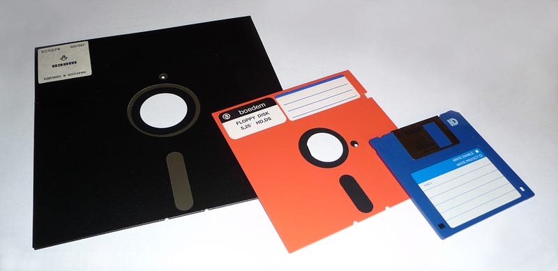 Floppy disk as a storage device