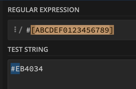 Validating Hexadecimal Codes