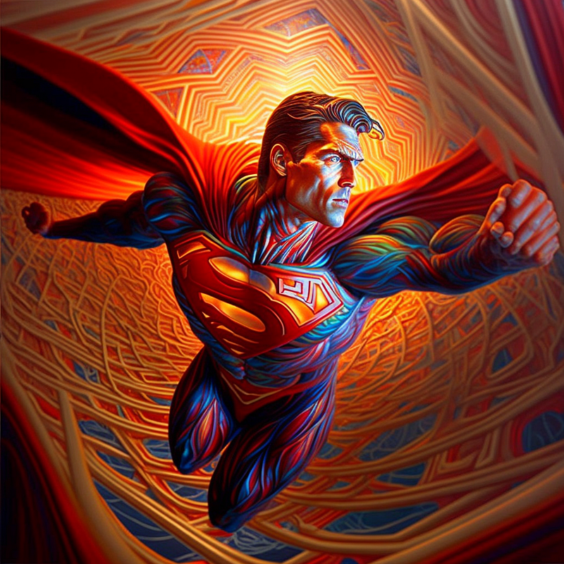 Eye-catching Superhero Art