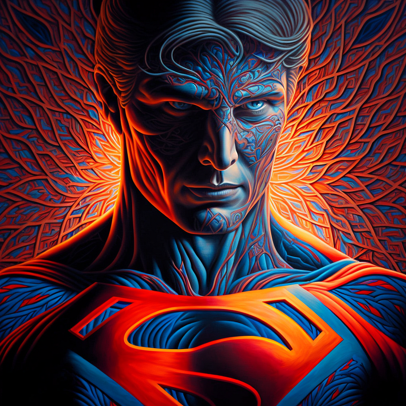 Colorful Superhero Artwork