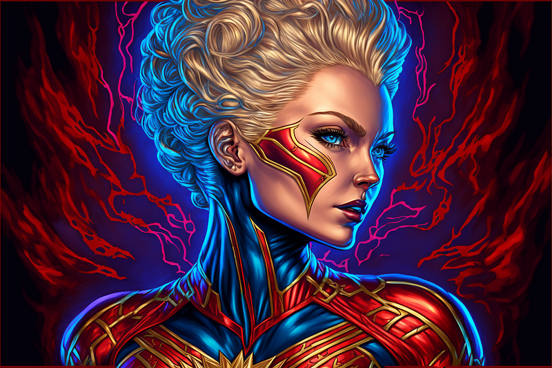 Psychedelic Patterns in Superhero Art