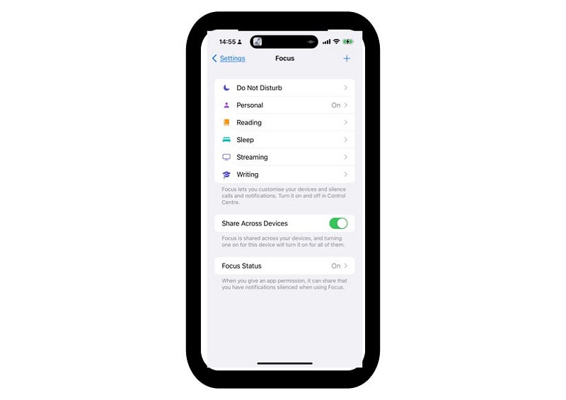 Managing Focus Modes on iPhone