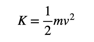 Kinetic energy formula