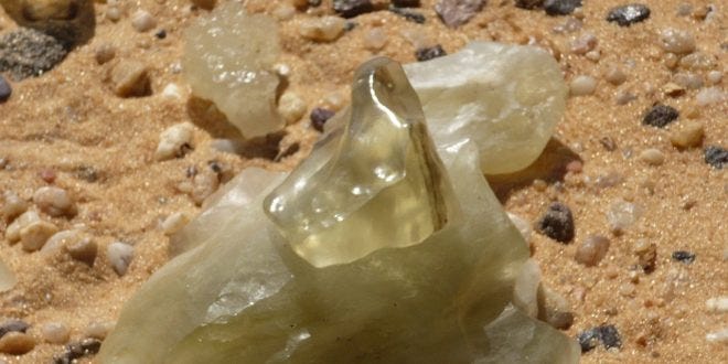 Libyan Desert Glass Sample