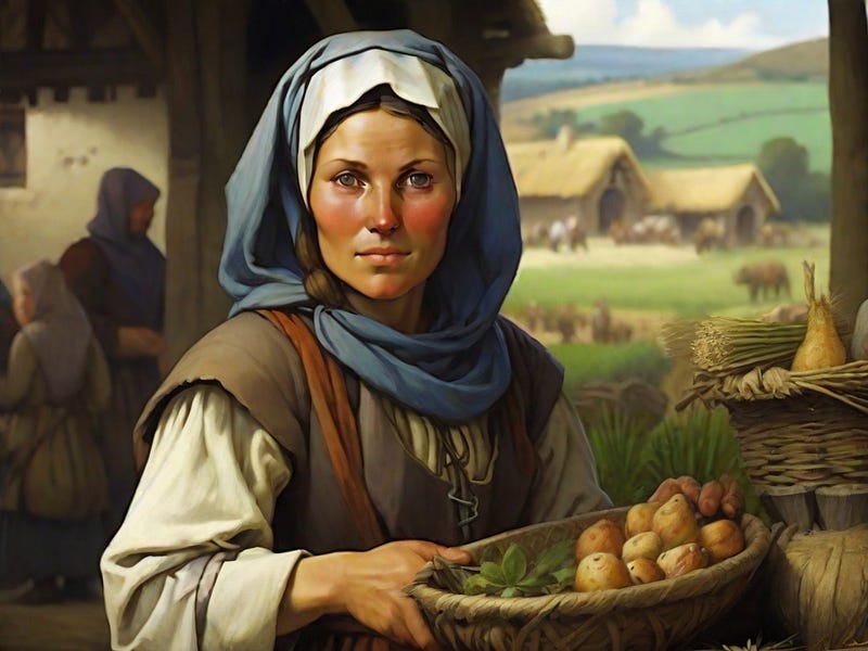 Representation of medieval women's daily life