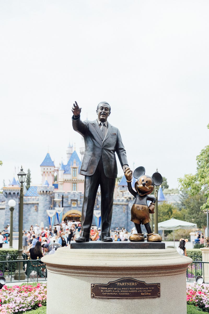 Walt Disney's journey from rejection to iconic success