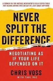 Book cover of "Never Split the Difference"