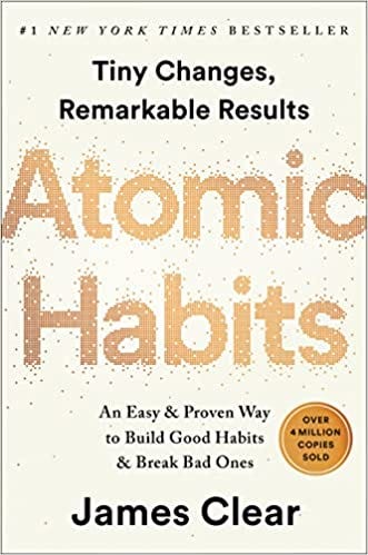 Book cover of "Atomic Habits"