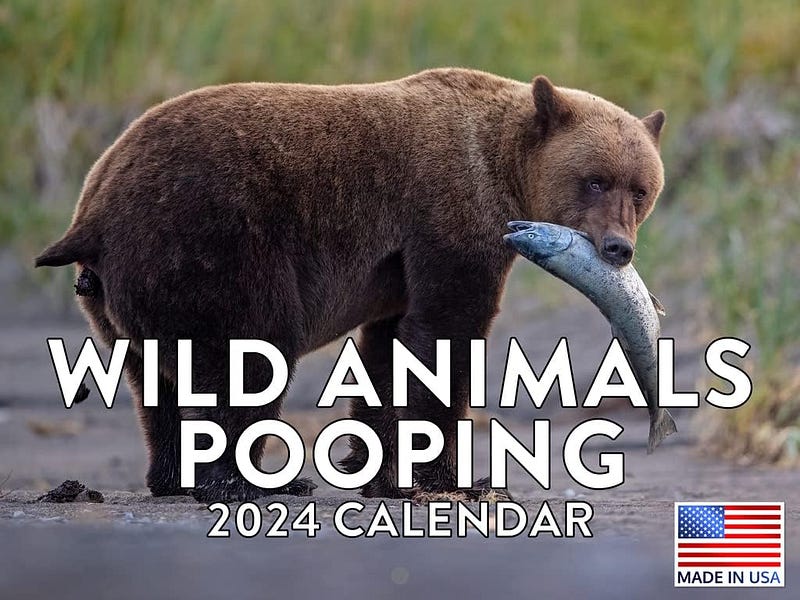 Educational calendar featuring various animals