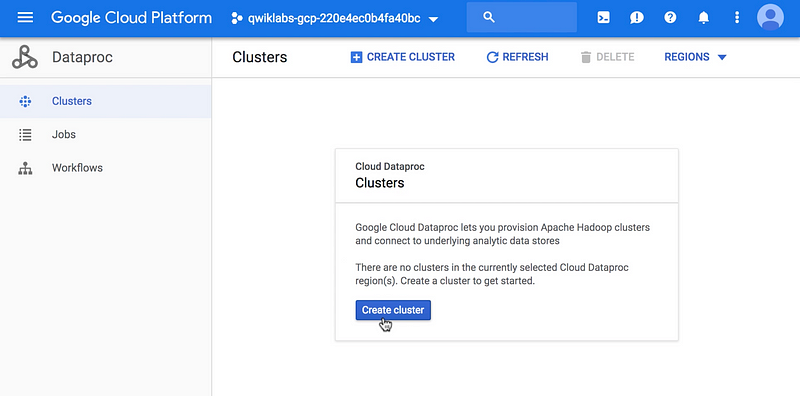 GCP Dataproc Cluster Setup