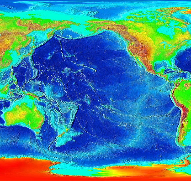 Pacific Ocean influenced by Australian bushfires