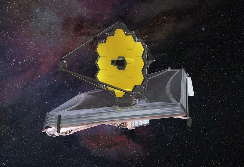 Concept art of the James Webb Space Telescope