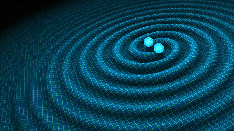 Artistic representation of gravitational waves