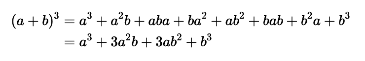 Cubing binomial terms