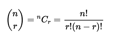 Alternate notation for combinations