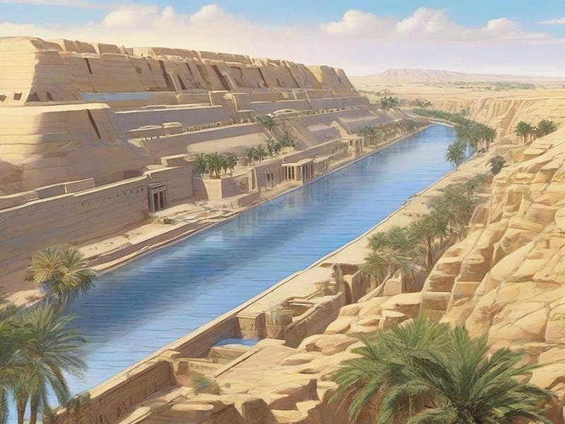 Moat discovery at Ramesses III's fortress