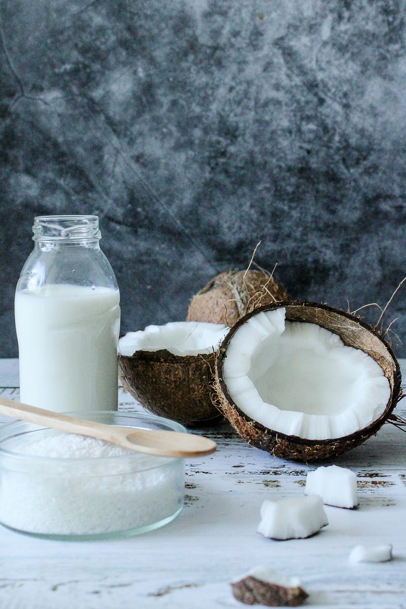 Coconut can provide energy and reduce anxiety.