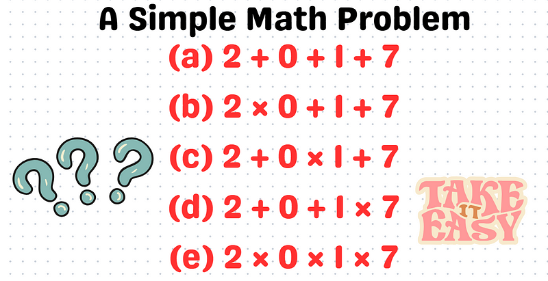 Math puzzle challenge with numbers