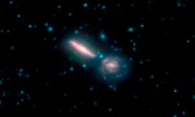 Merging galaxies in Arp 302