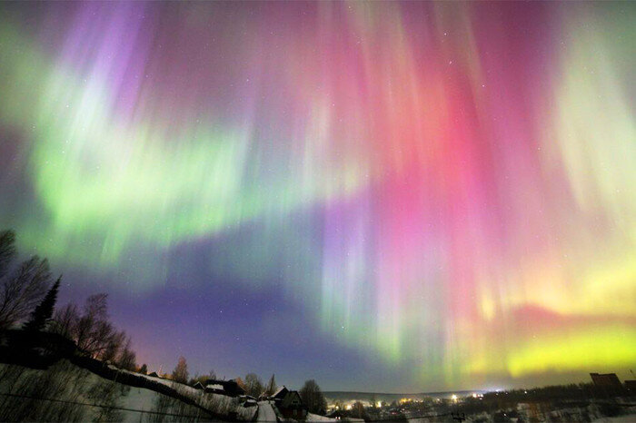 Breathtaking display of the Northern Lights