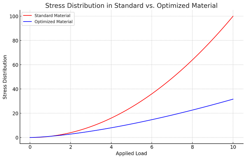 Stress Distribution Comparison of Materials