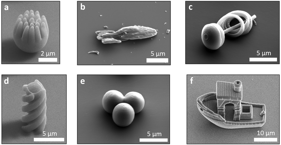 Various shapes of synthetic microswimmers