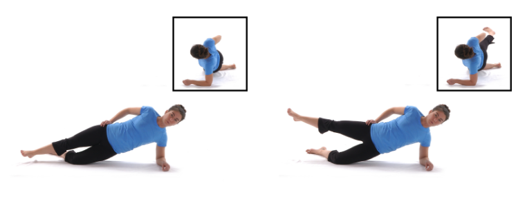 Modified Side Plank with Leg Raise Exercise Demonstration