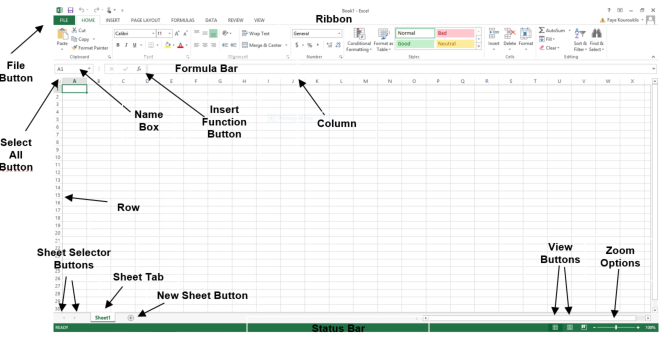 Excel User Interface Overview