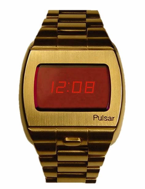 Pulsar LED watch, an early digital timepiece.