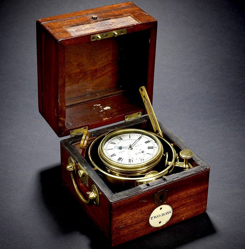 John Harrison's marine chronometer.