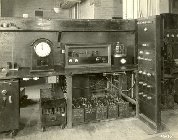 Quartz clock, a precision timekeeping device.